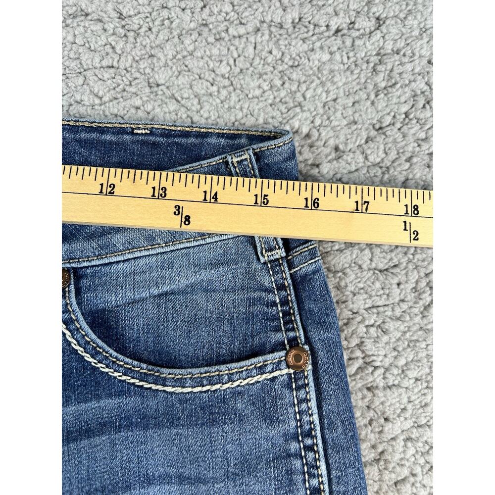 Ariat Jeans Womens 29L Blue Rebar Mid Rise Straight Leg Cargo Medium Wash Denim - Picture 11 of 15
